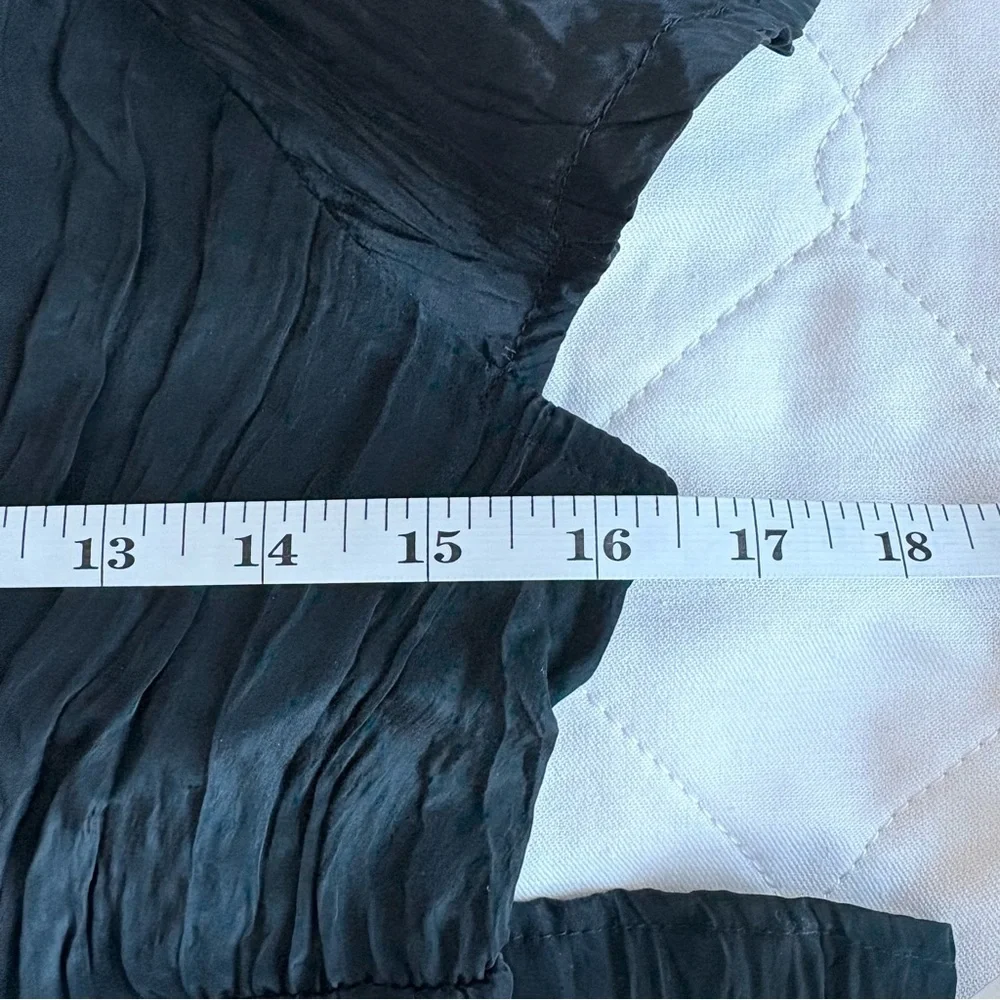 J. Crew Black Palermo Viscose Blend Crinkle Dress - Picture 13 of 13